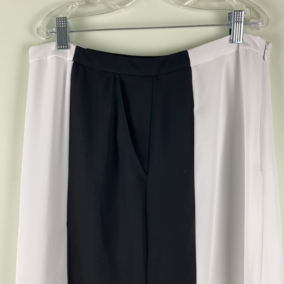 BCBGMAXAZRIA WHITE AND BLACK MAXI SKIRT SIZE S - Picture 6 of 9